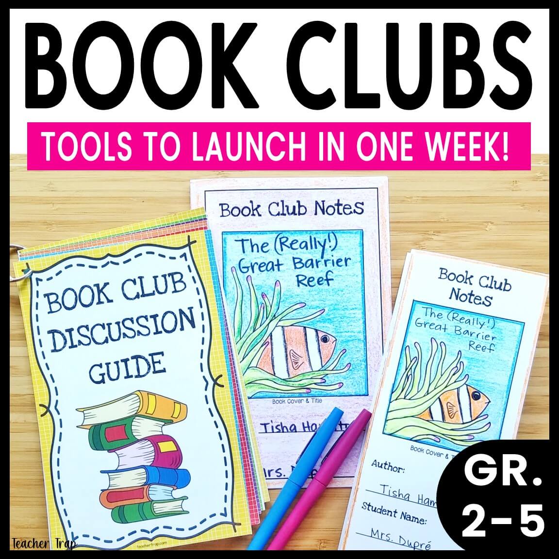 How to Launch Classroom Book Clubs in One Week: Literature Circles in ...