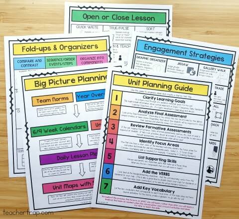 Lesson Planning Pack by Teacher Trap