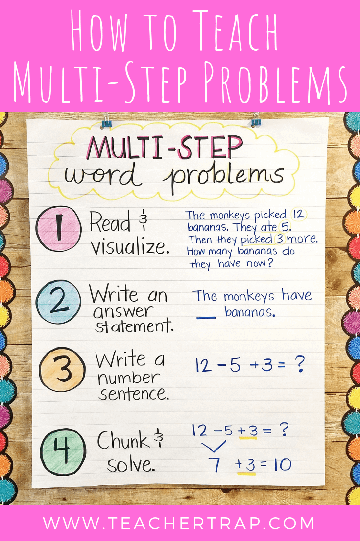 how to solve a multi step word problem