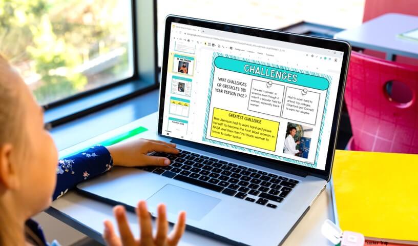 integrate technology into the classroom with a digital biography report