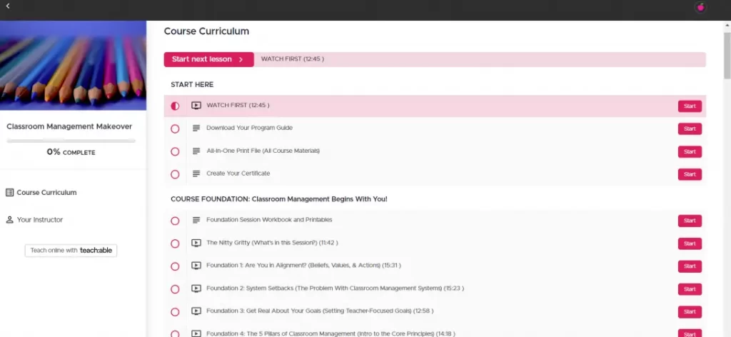 Classroom Management Course Curriculum 2