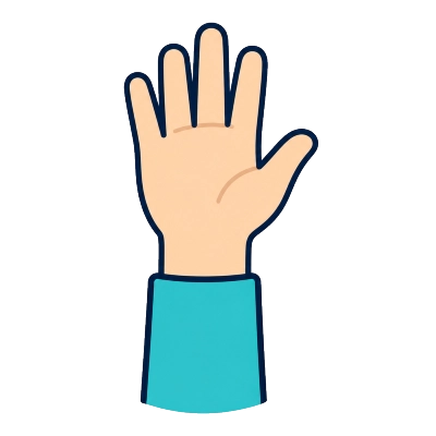 hand raised